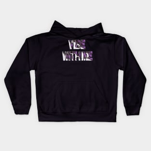 Vibe with me hipster saying Kids Hoodie